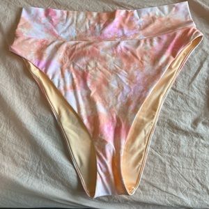 Aerie tie dye high waist bikini bottom